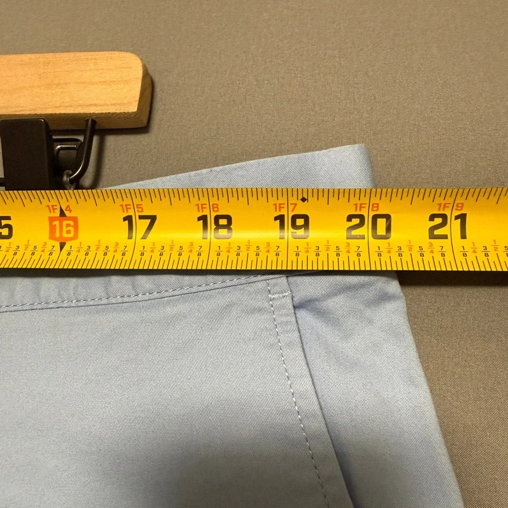 J. Crew Chino Shorts Mens 38 Light Blue Cotton Preppy Classic Nautical Summer